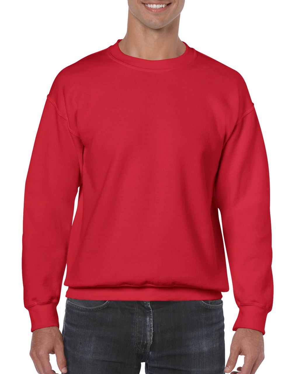 Gildan Heavy Blend™ Adult Crewneck Sweatshirt - červená