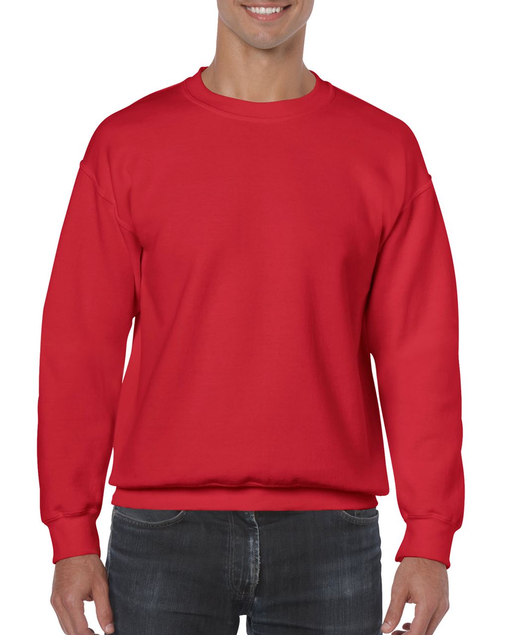 Gildan Heavy Blend™ Adult Crewneck Sweatshirt mikina - červená