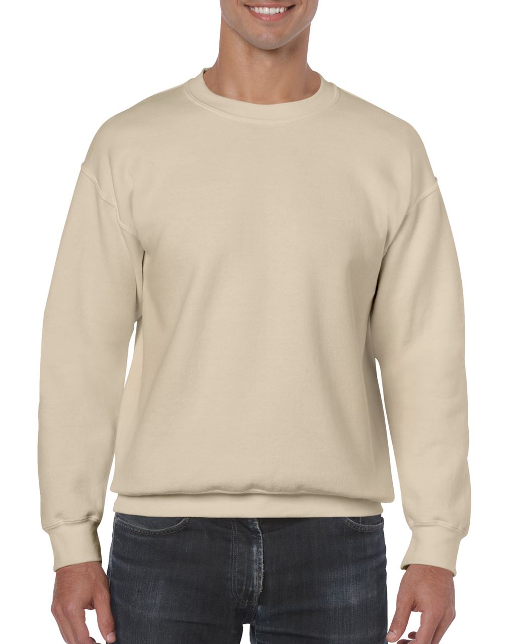 Gildan Heavy Blend™ Adult Crewneck Sweatshirt mikina - hnědá