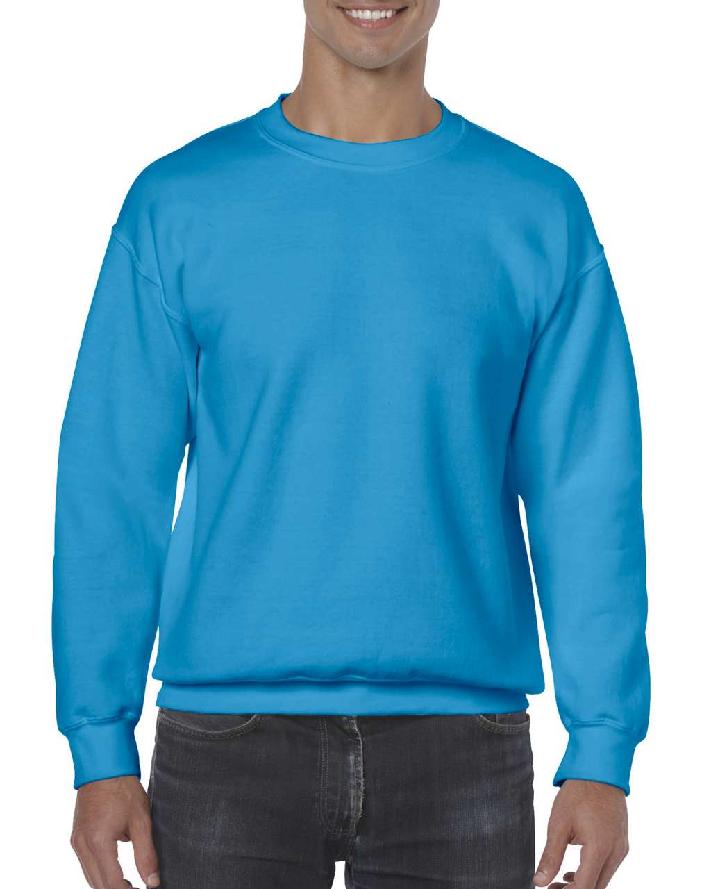 Gildan Heavy Blend™ Adult Crewneck Sweatshirt mikina - modrá