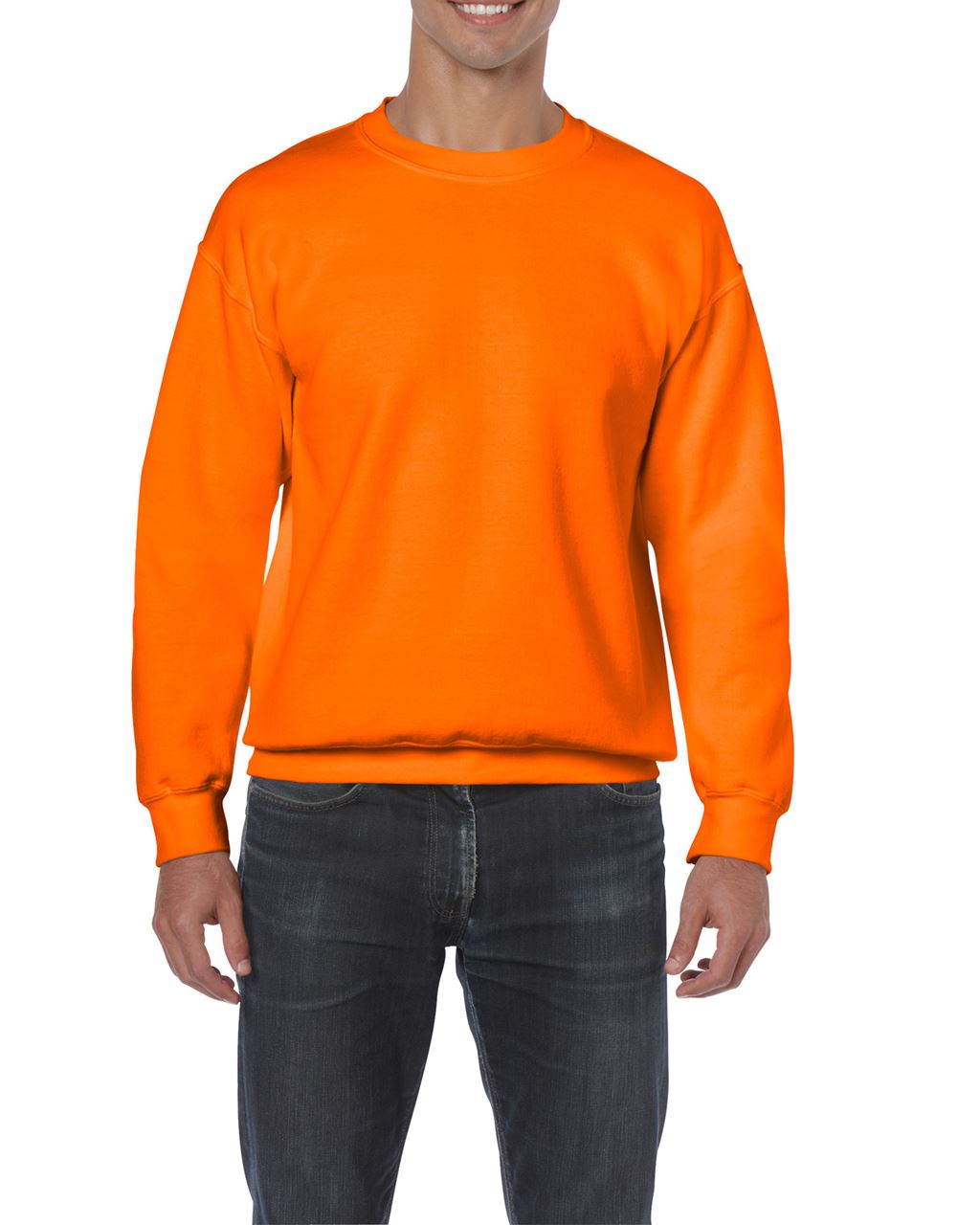Gildan Heavy Blend™ Adult Crewneck Sweatshirt mikina - Gildan Heavy Blend™ Adult Crewneck Sweatshirt mikina - Safety Orange