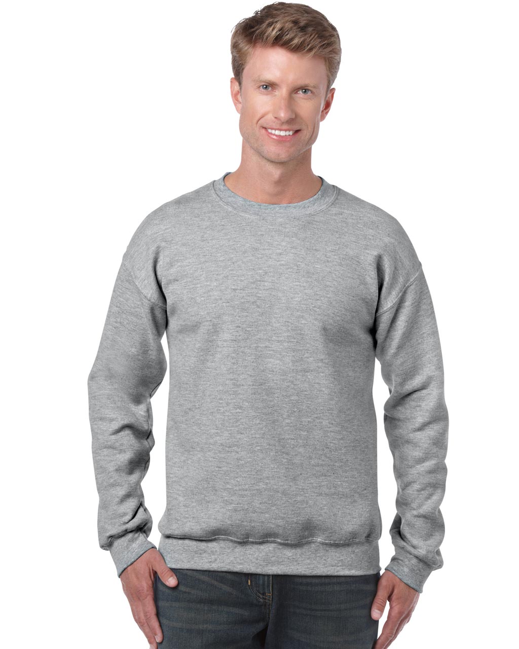 Gildan Heavy Blend™ Adult Crewneck Sweatshirt - Grau