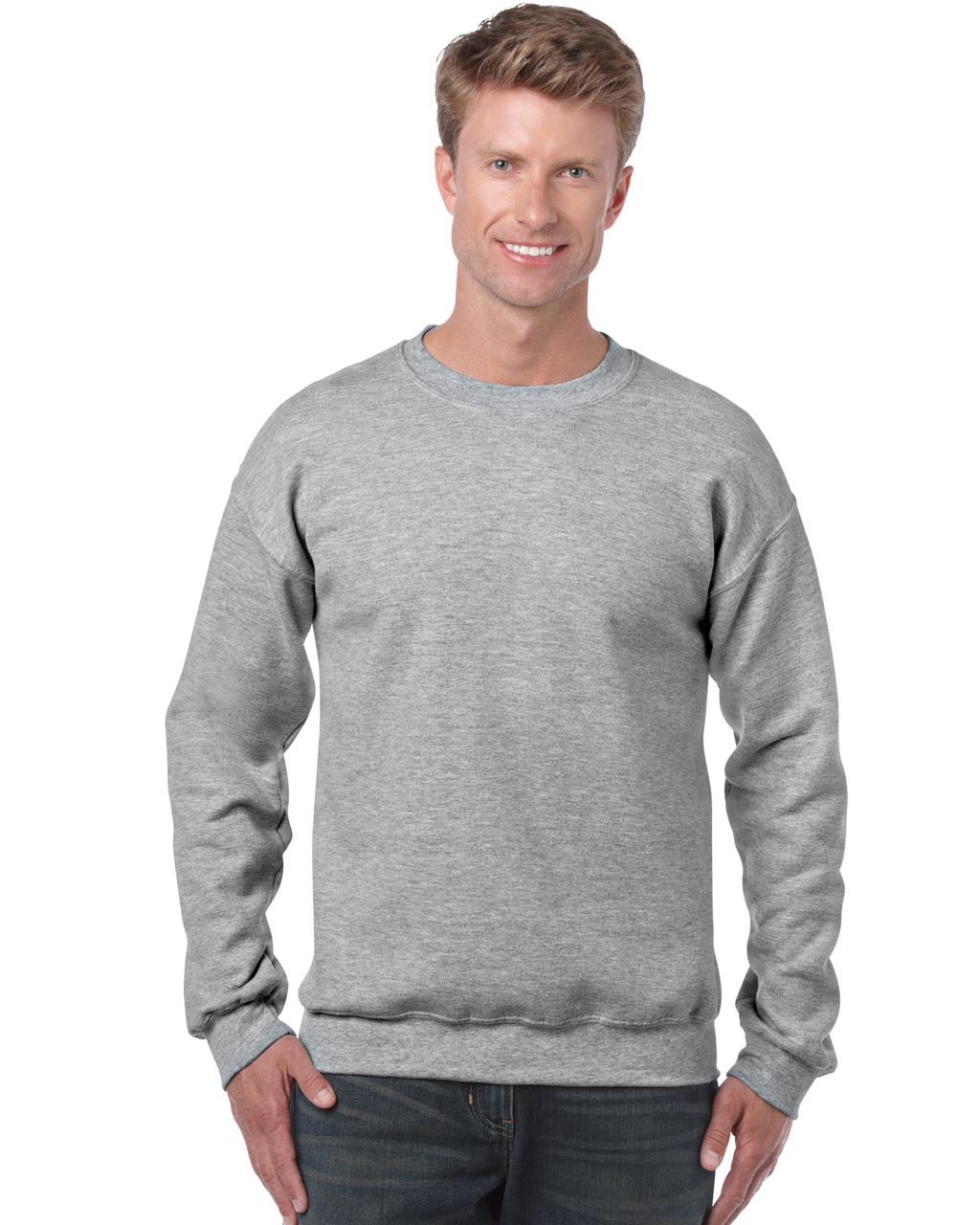 Gildan Heavy Blend™ Adult Crewneck Sweatshirt mikina - šedá