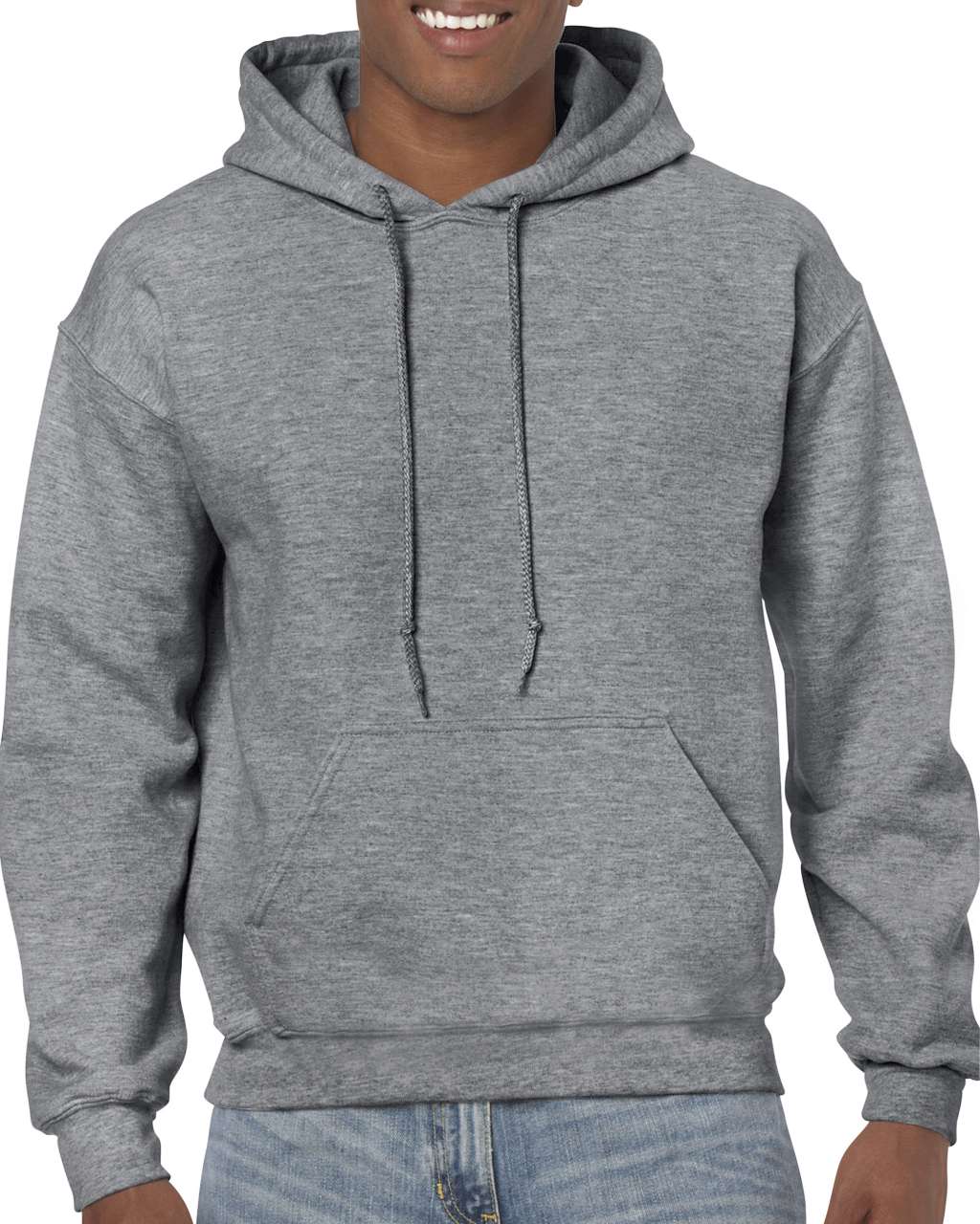 Gildan Heavy Blend™ Adult Hooded Sweatshirt - šedá