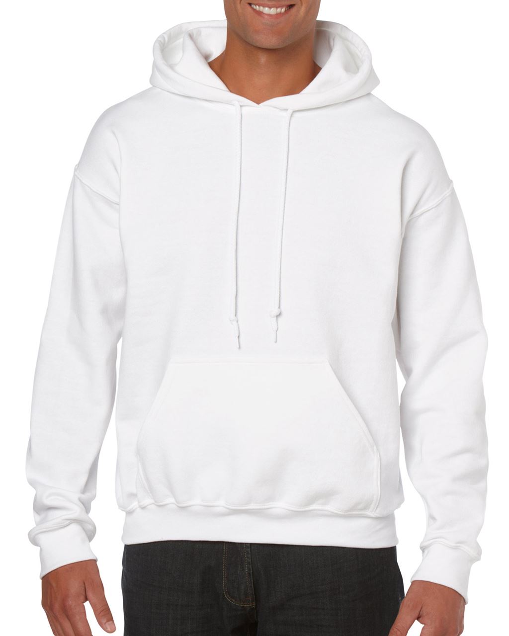 Gildan Heavy Blend™ Adult Hooded Sweatshirt mikina - Gildan Heavy Blend™ Adult Hooded Sweatshirt mikina - White