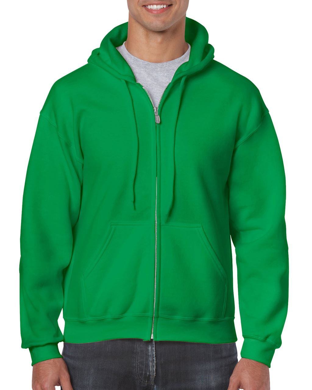 Gildan Heavy Blend™ Adult Full Zip Hooded Sweatshirt - Gildan Heavy Blend™ Adult Full Zip Hooded Sweatshirt - Irish Green