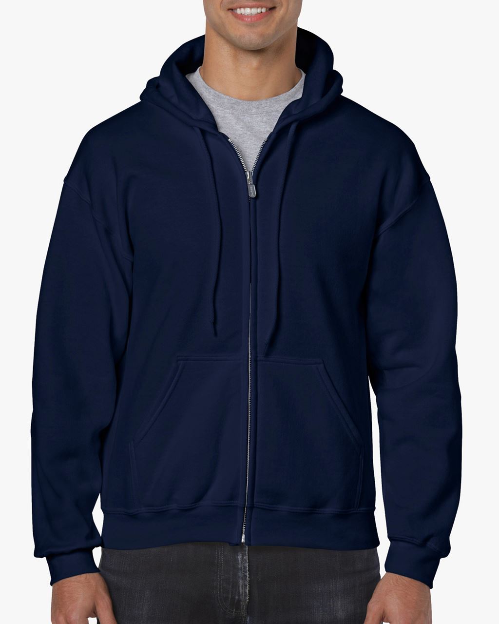 Gildan Heavy Blend™ Adult Full Zip Hooded Sweatshirt - blau