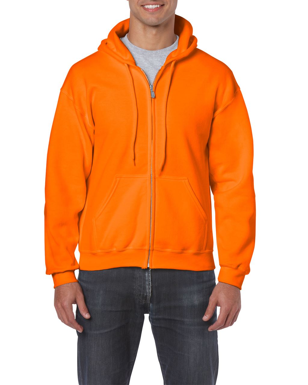 Gildan Heavy Blend™ Adult Full Zip Hooded Sweatshirt - orange