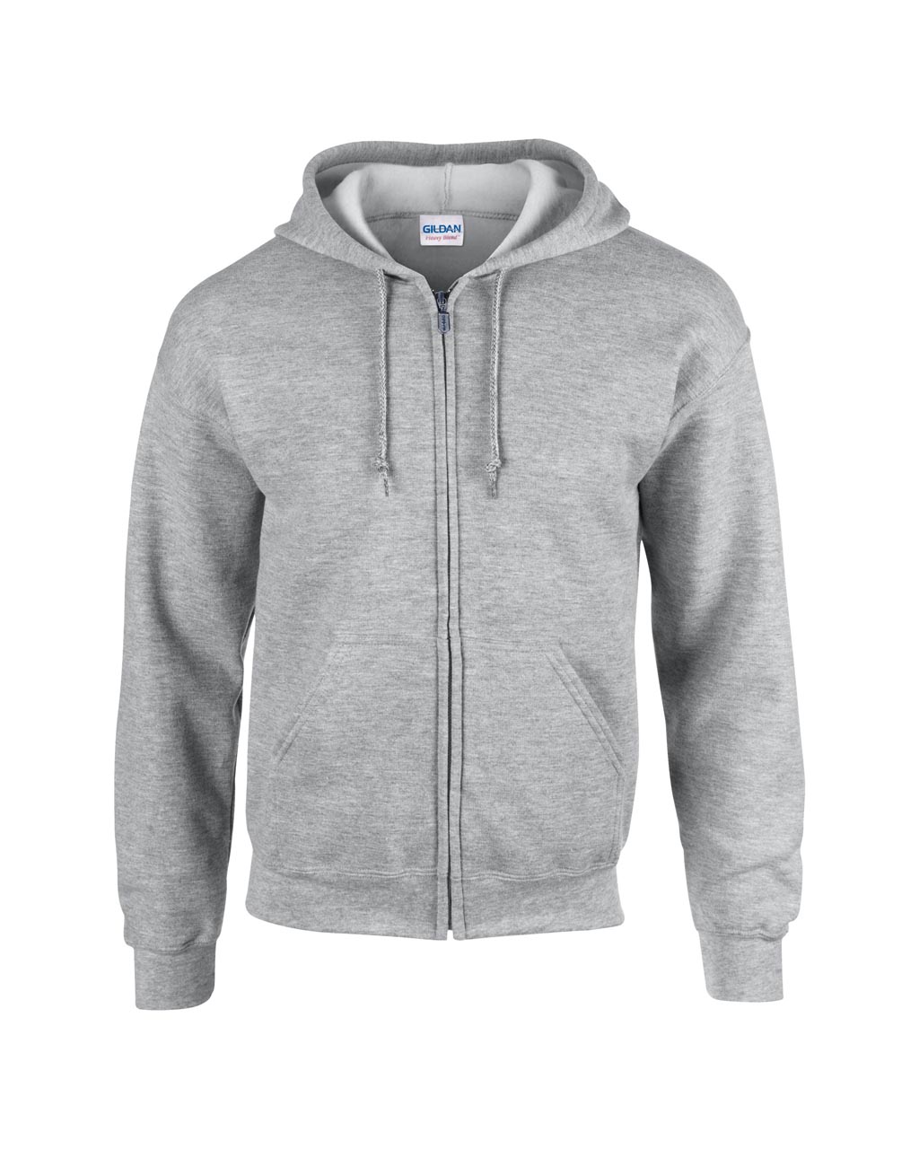 Gildan Heavy Blend™ Adult Full Zip Hooded Sweatshirt mikina - šedá