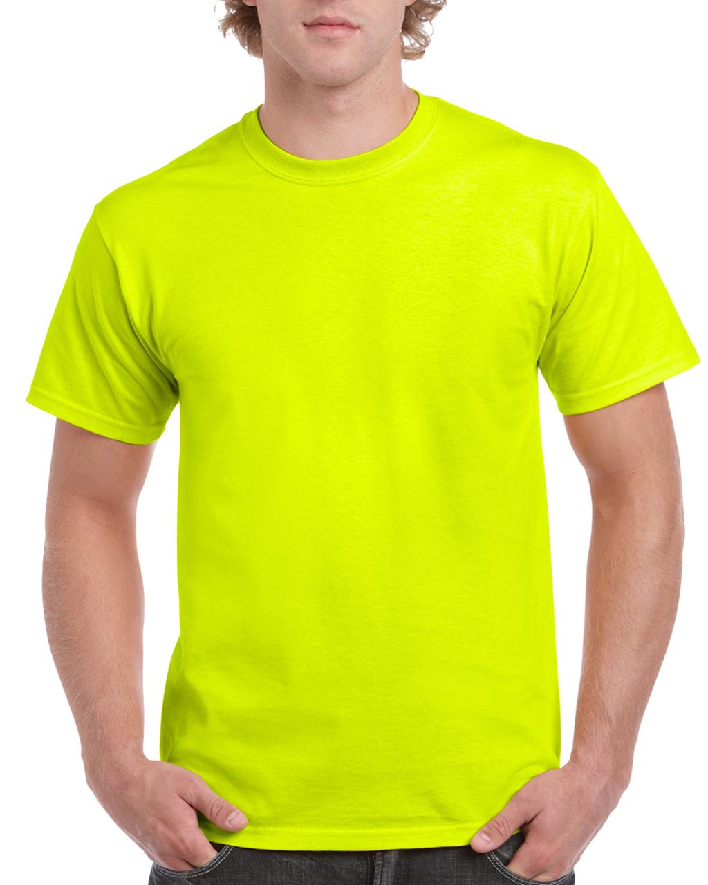 Gildan Ultra Cotton™ Adult T-shirt - Gildan Ultra Cotton™ Adult T-shirt - Safety Green