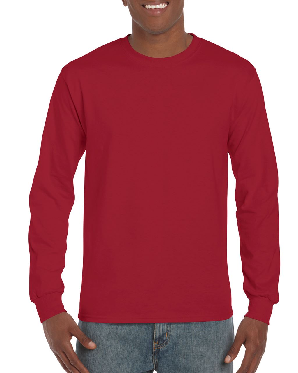 Gildan Ultra Cotton™ Adult Long Sleeve T-shirt - Gildan Ultra Cotton™ Adult Long Sleeve T-shirt - Cardinal Red