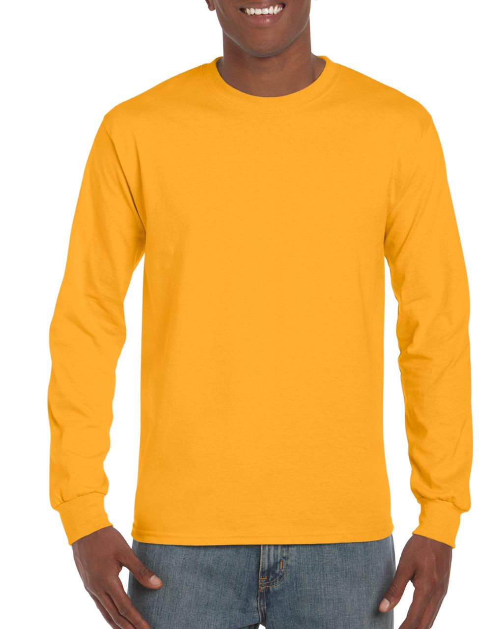 Gildan Ultra Cotton™ Adult Long Sleeve T-shirt - Gildan Ultra Cotton™ Adult Long Sleeve T-shirt - Gold