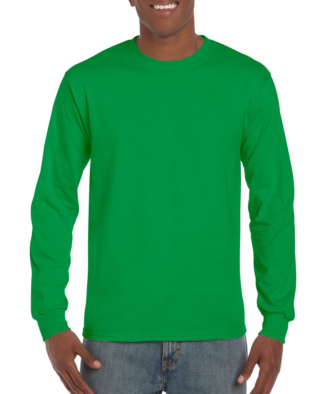 Gildan Ultra Cotton™ Adult Long Sleeve T-shirt - Gildan Ultra Cotton™ Adult Long Sleeve T-shirt - Irish Green