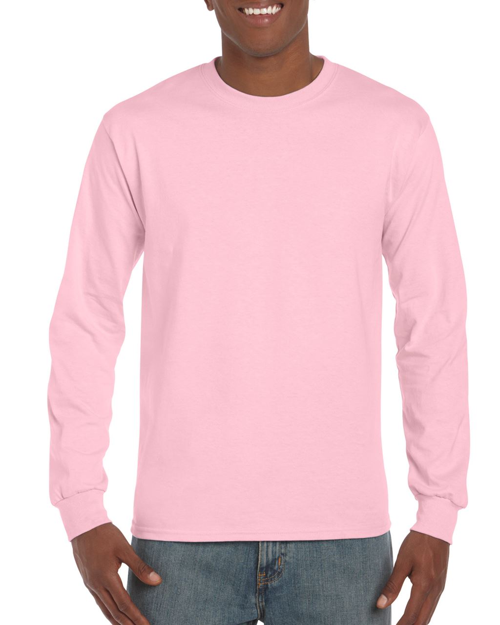 Gildan Ultra Cotton™ Adult Long Sleeve T-shirt - Gildan Ultra Cotton™ Adult Long Sleeve T-shirt - Light Pink