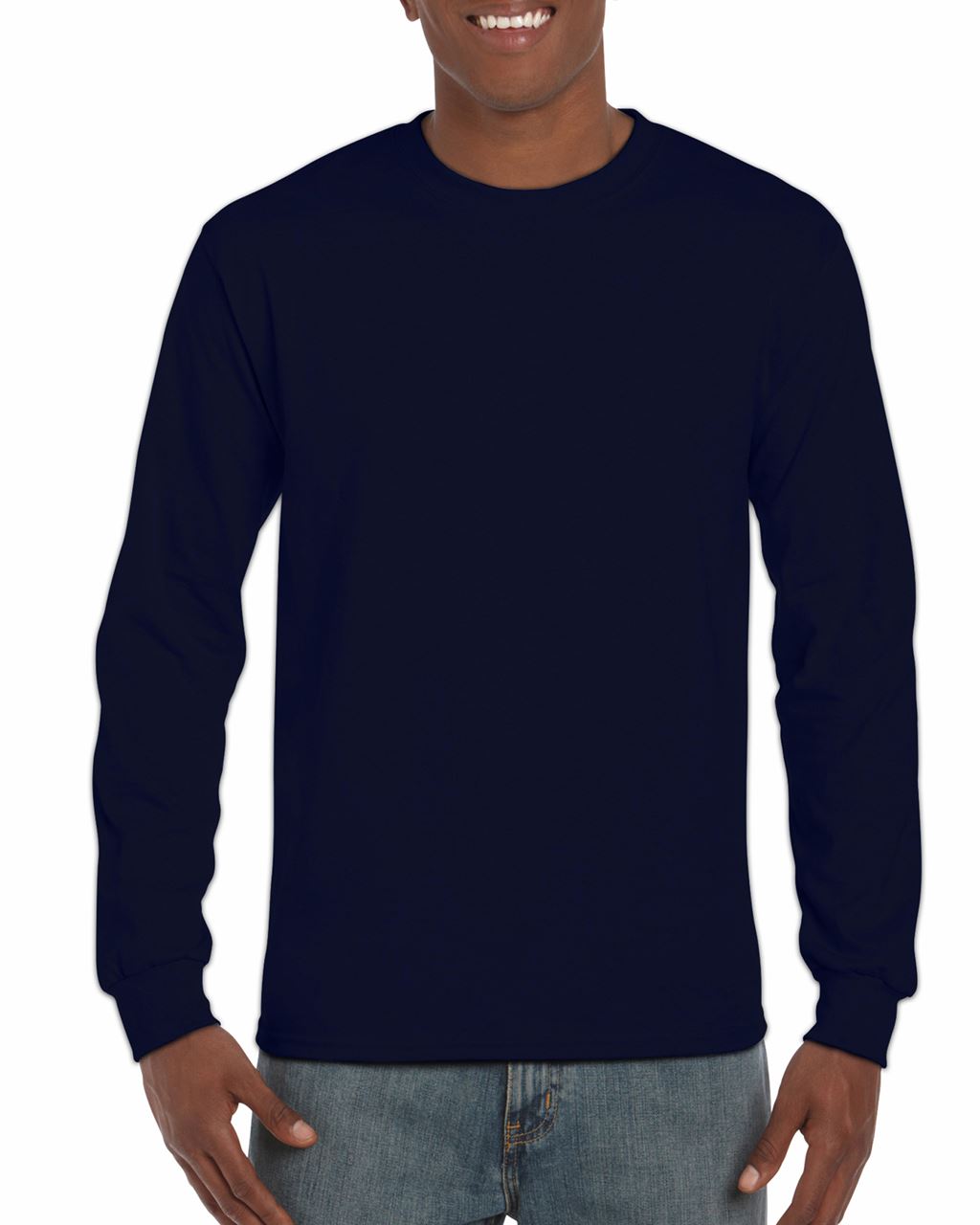 Gildan Ultra Cotton™ Adult Long Sleeve T-shirt - Gildan Ultra Cotton™ Adult Long Sleeve T-shirt - Navy