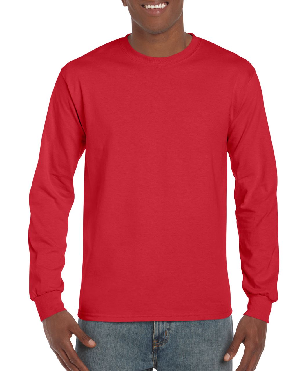 Gildan Ultra Cotton™ Adult Long Sleeve T-shirt - Gildan Ultra Cotton™ Adult Long Sleeve T-shirt - Red