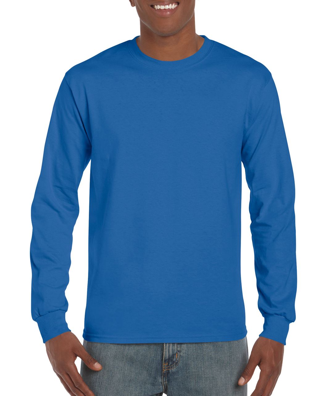 Gildan Ultra Cotton™ Adult Long Sleeve T-shirt - blue