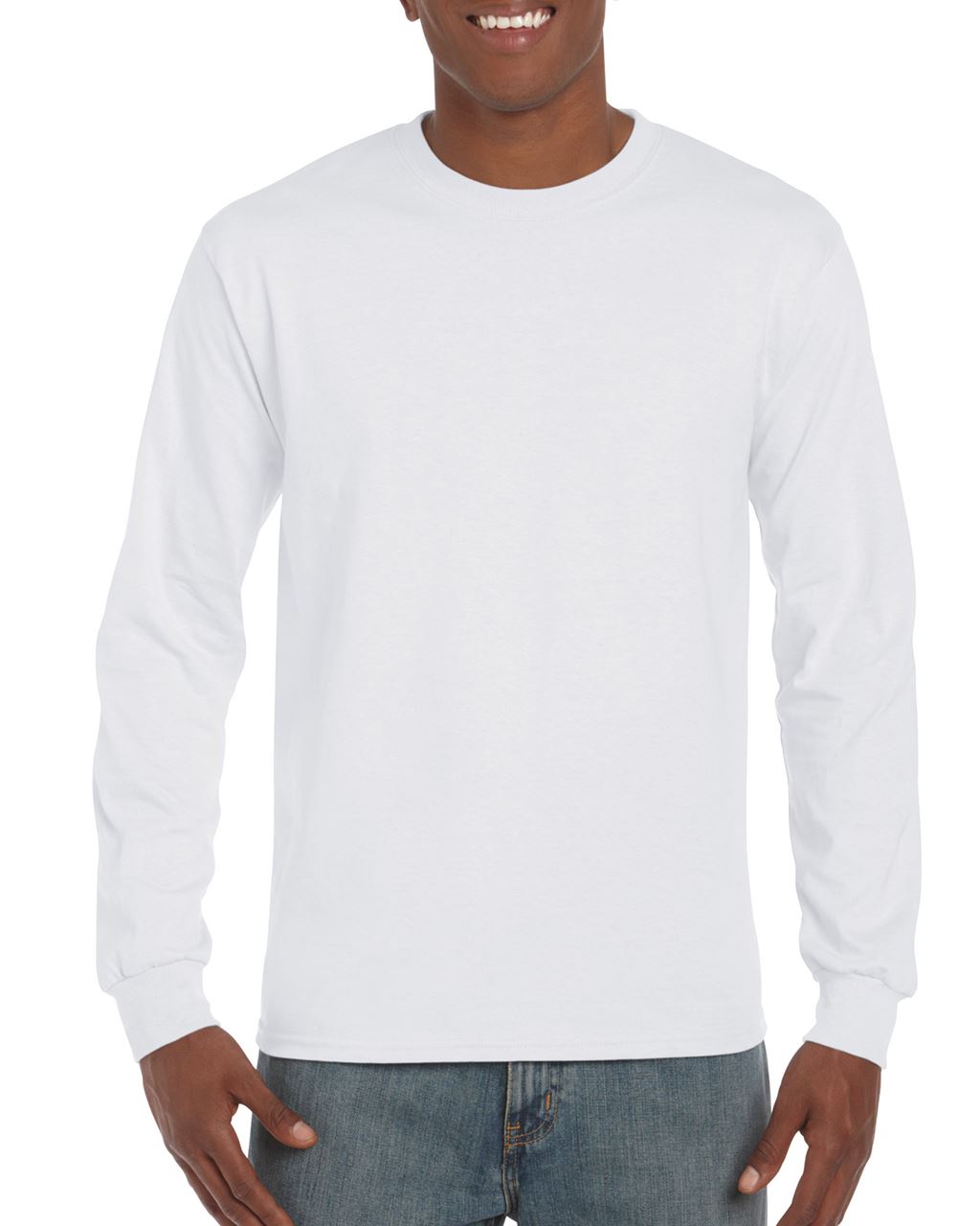 Gildan Ultra Cotton™ Adult Long Sleeve T-shirt - white