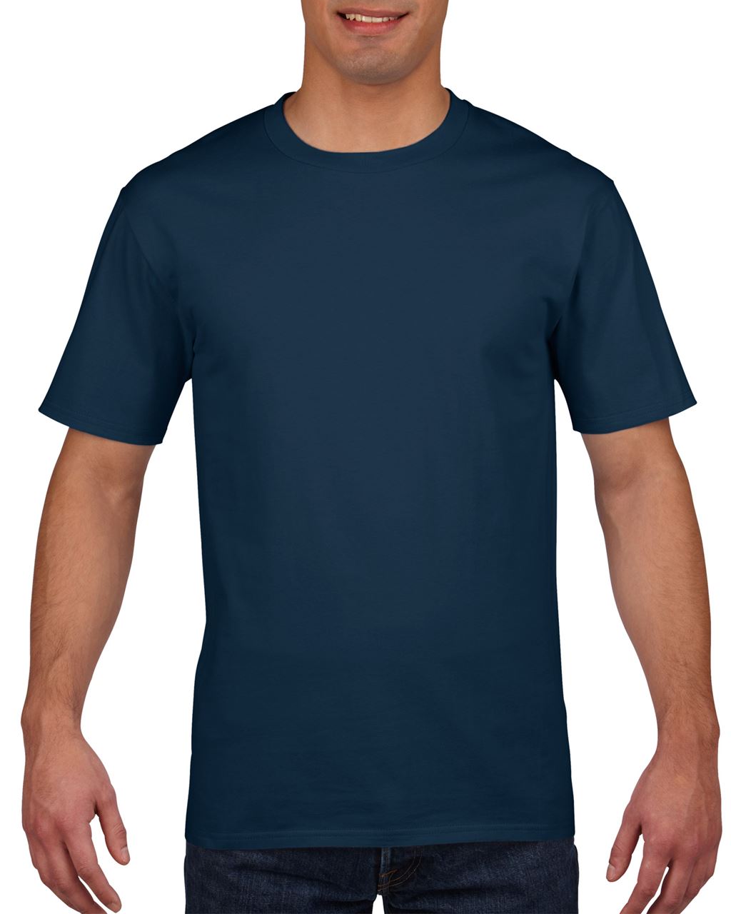 Gildan Premium Cotton® Adult T-shirt - modrá