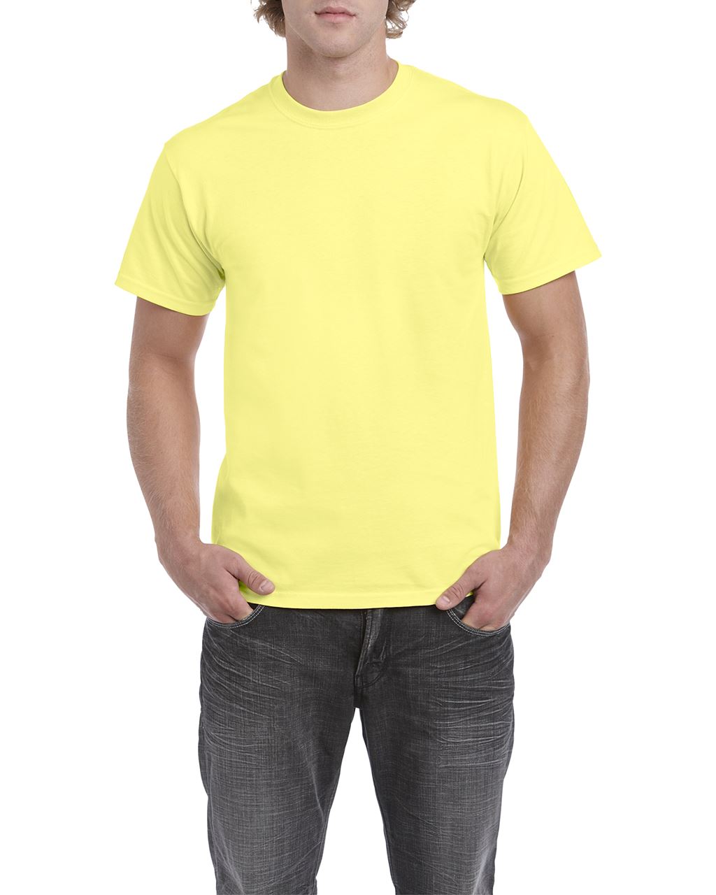 Gildan Heavy Cotton™ Adult T-shirt - Gildan Heavy Cotton™ Adult T-shirt - Cornsilk