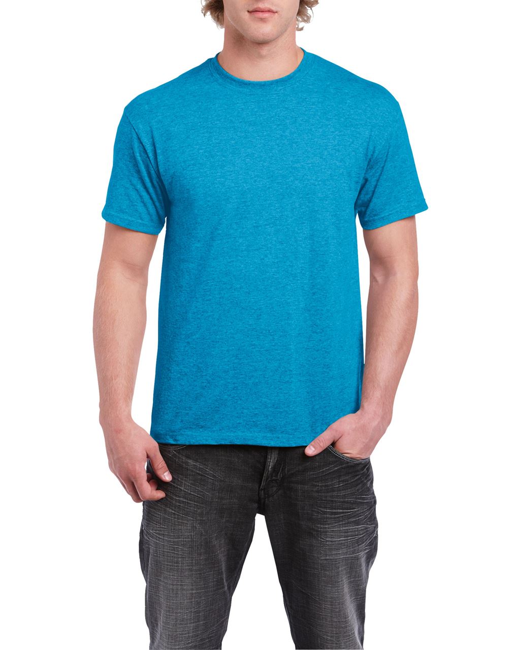 Gildan Heavy Cotton™ Adult T-shirt - Gildan Heavy Cotton™ Adult T-shirt - Heather Sapphire
