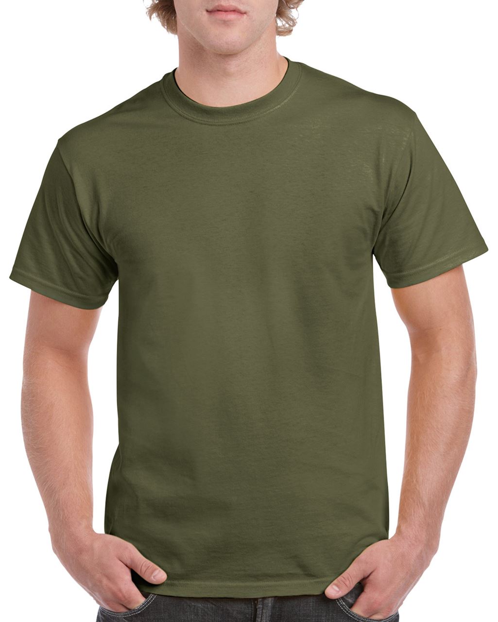 Gildan Heavy Cotton™ Adult T-shirt - Gildan Heavy Cotton™ Adult T-shirt - Military Green