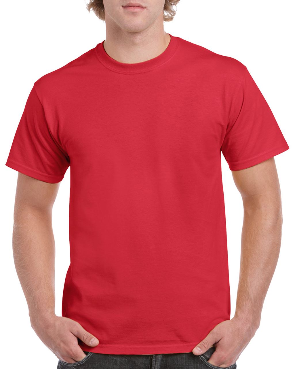 Gildan Heavy Cotton™ Adult T-shirt - Gildan Heavy Cotton™ Adult T-shirt - Red