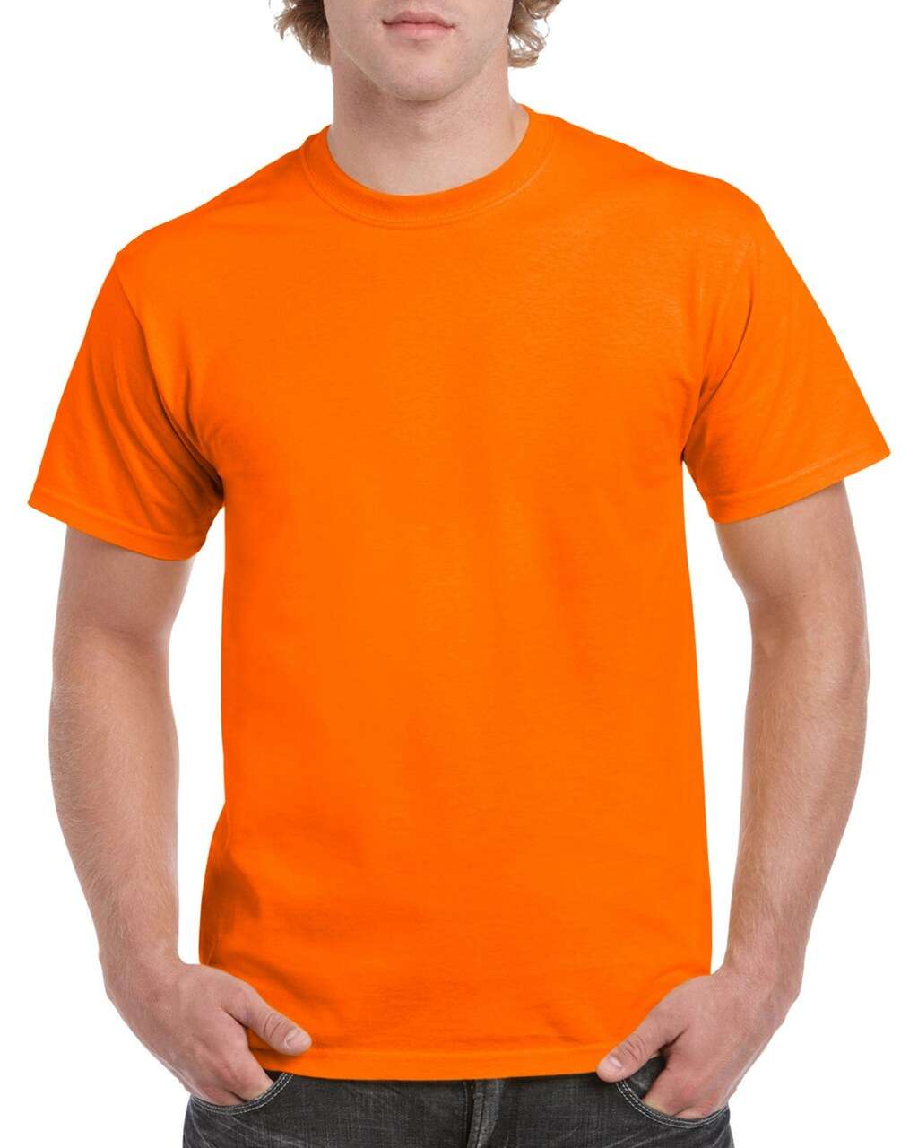 Gildan Heavy Cotton™ Adult T-shirt - Gildan Heavy Cotton™ Adult T-shirt - Safety Orange