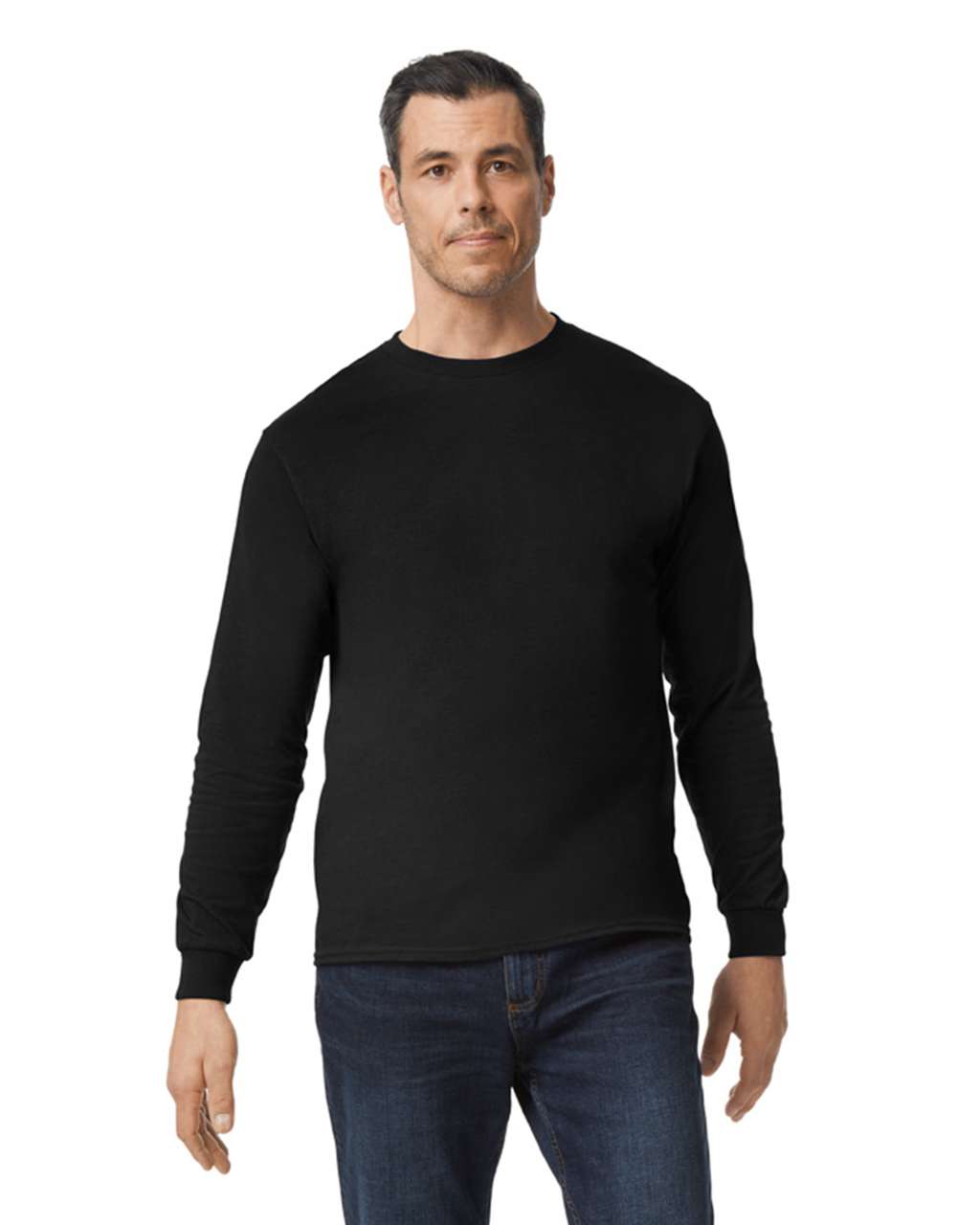 Gildan Gildan® Heavy Cotton™ Adult Long Sleeve T-shirt - Gildan Gildan® Heavy Cotton™ Adult Long Sleeve T-shirt - Black