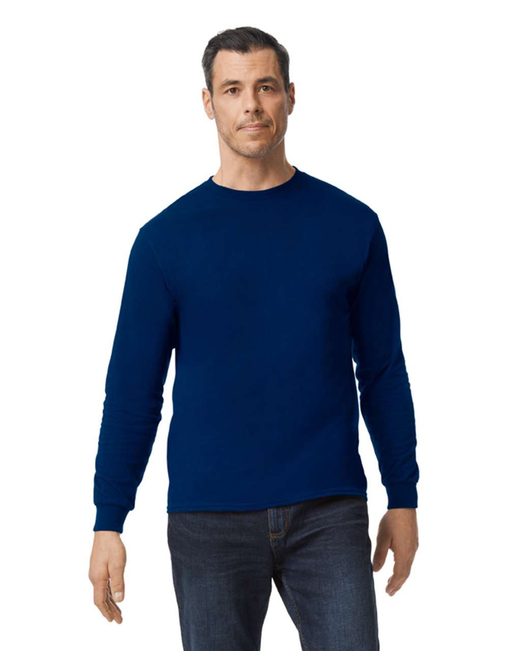 Gildan Gildan® Heavy Cotton™ Adult Long Sleeve T-shirt - Gildan Gildan® Heavy Cotton™ Adult Long Sleeve T-shirt - Navy