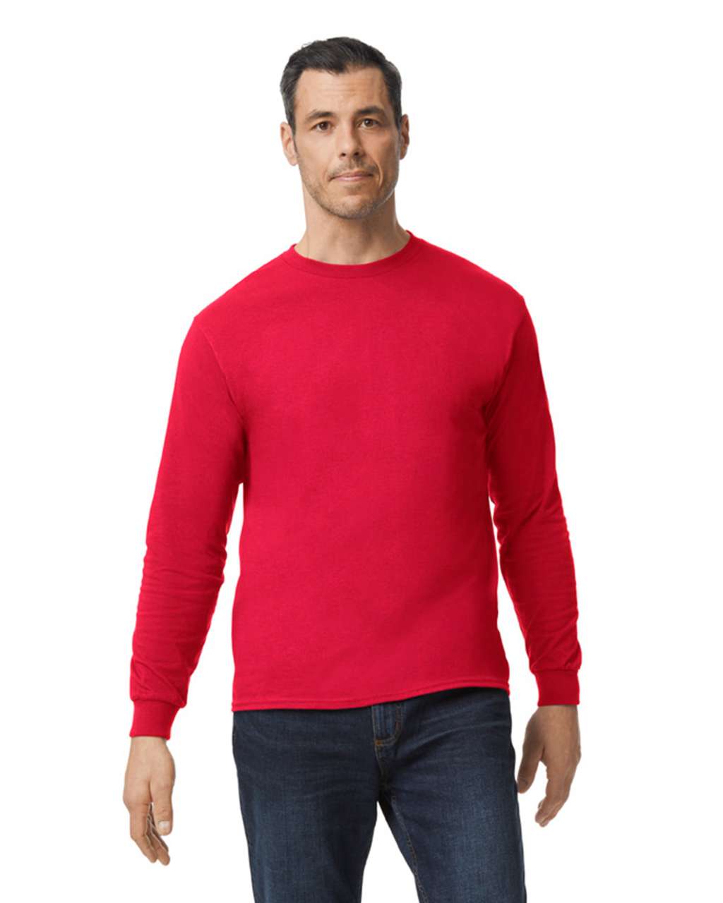 Gildan Gildan® Heavy Cotton™ Adult Long Sleeve T-shirt - Gildan Gildan® Heavy Cotton™ Adult Long Sleeve T-shirt - Red