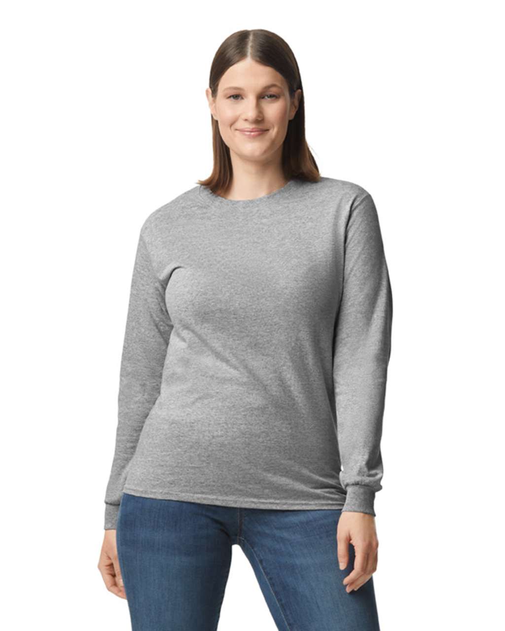 Gildan Gildan® Heavy Cotton™ Adult Long Sleeve T-shirt - Gildan Gildan® Heavy Cotton™ Adult Long Sleeve T-shirt - Sport Grey