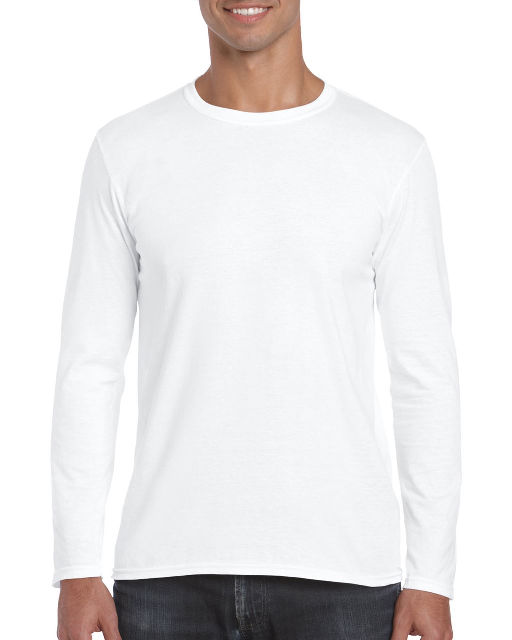 Gildan Softstyle® Adult Long Sleeve T-shirt - Gildan Softstyle® Adult Long Sleeve T-shirt - White