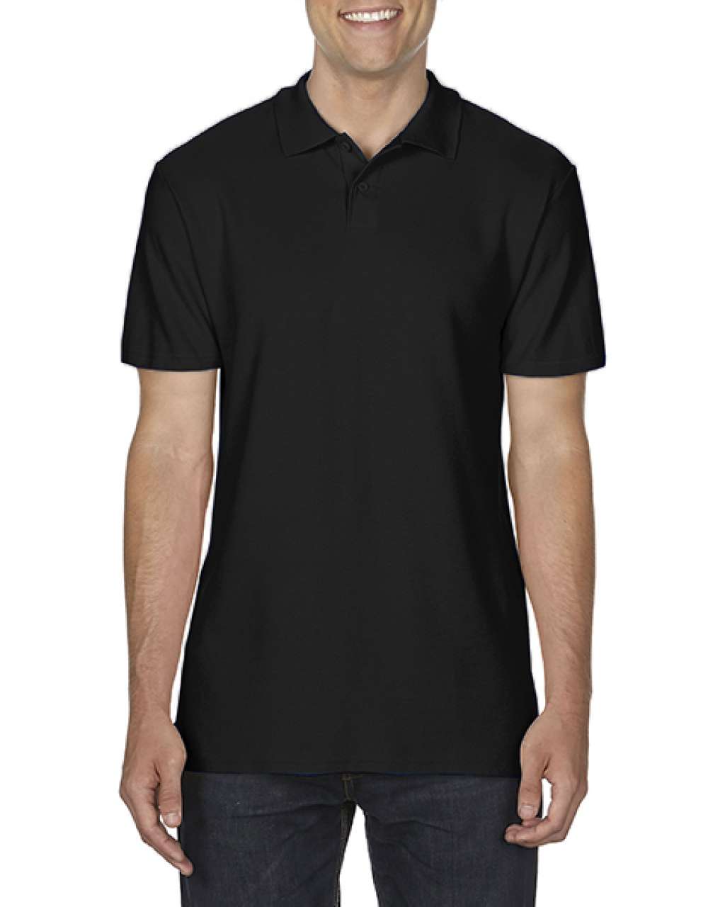 Gildan Softstyle® Adult Double PiquÉ Polo - čierna