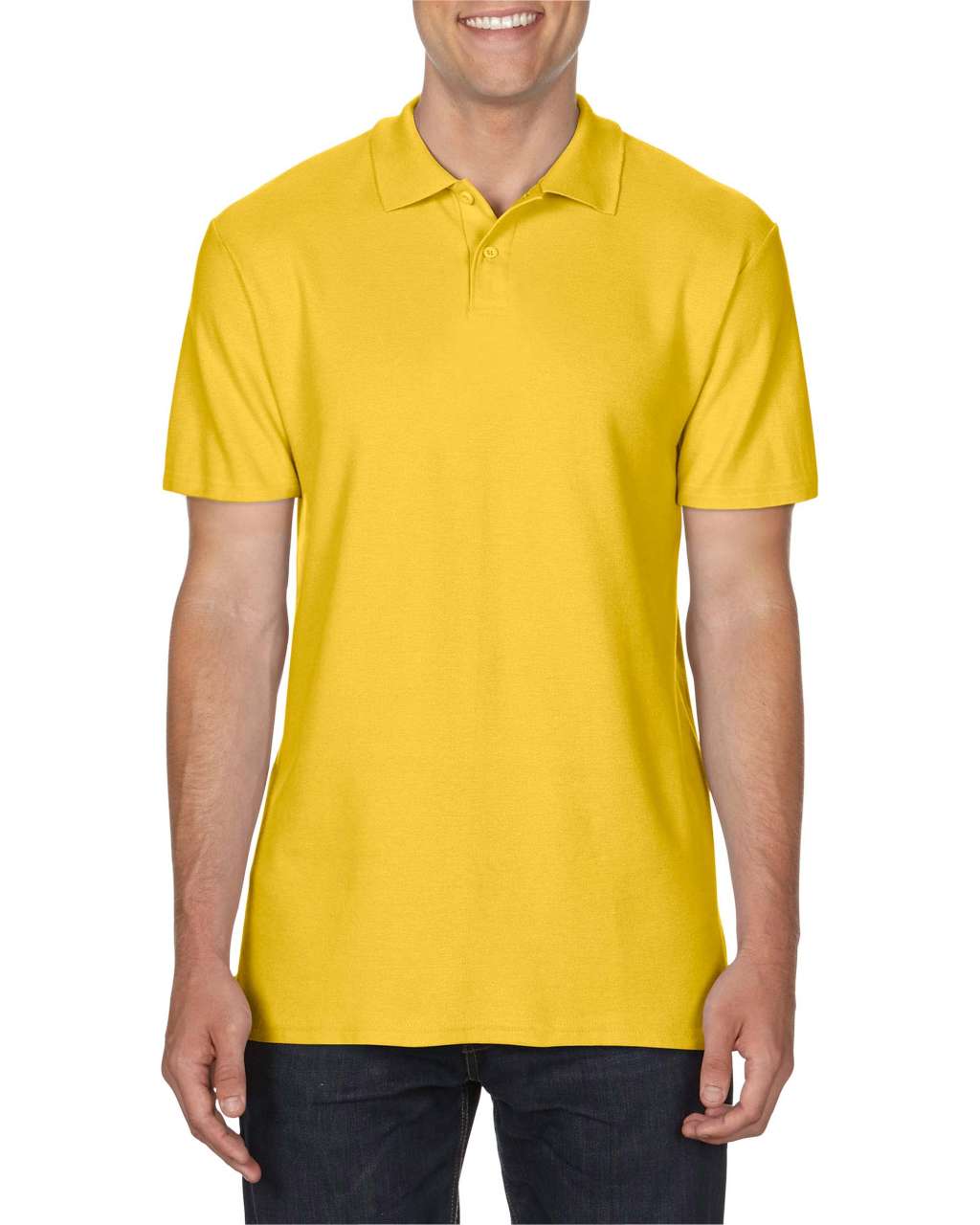 Gildan Softstyle® Adult Double PiquÉ Polo - žltá