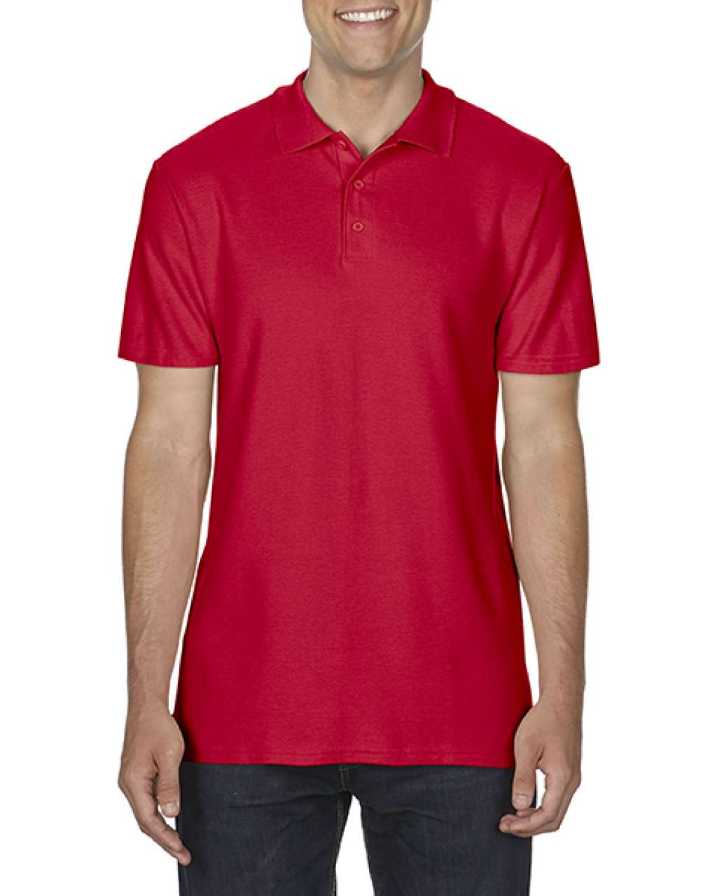 Gildan Softstyle® Adult Double PiquÉ Polo - červená