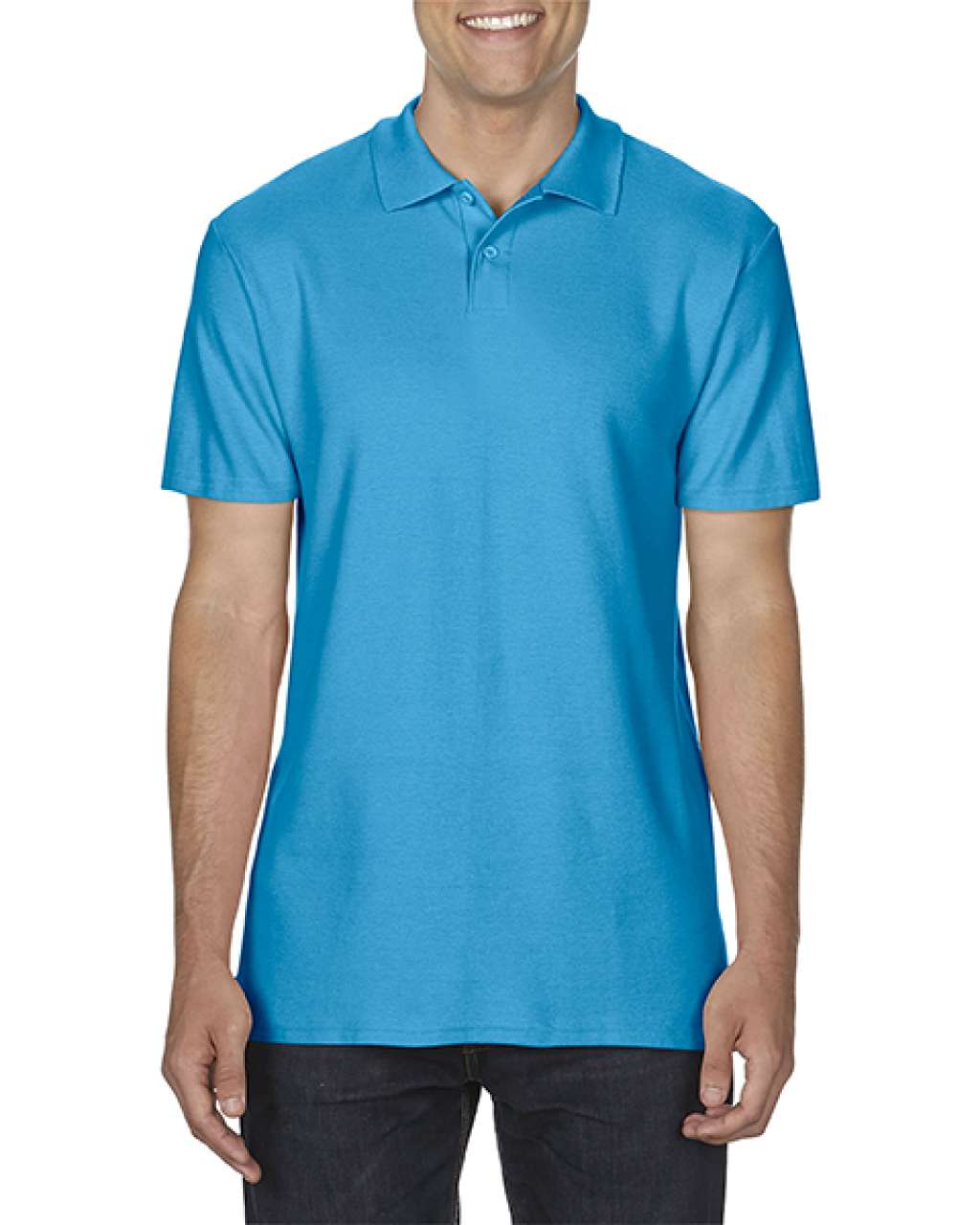 Gildan Softstyle® Adult Double PiquÉ Polo - blue