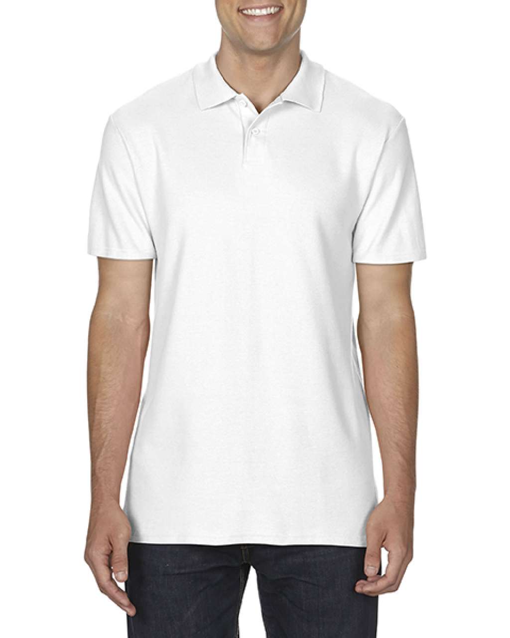 Gildan Softstyle® Adult Double PiquÉ Polo - bílá