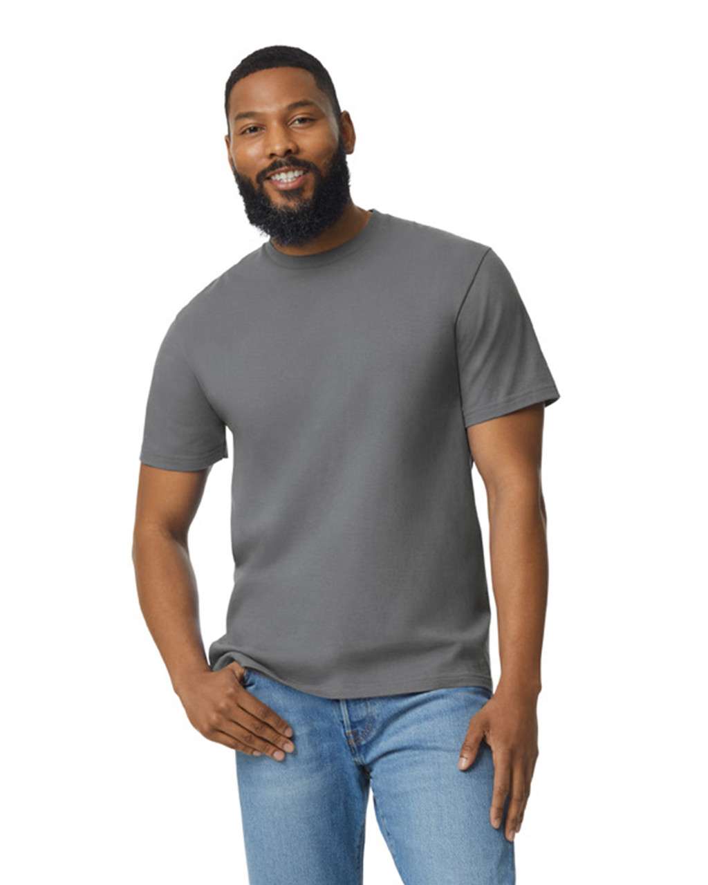 Gildan Softstyle® Midweight Adult T-shirt - šedá