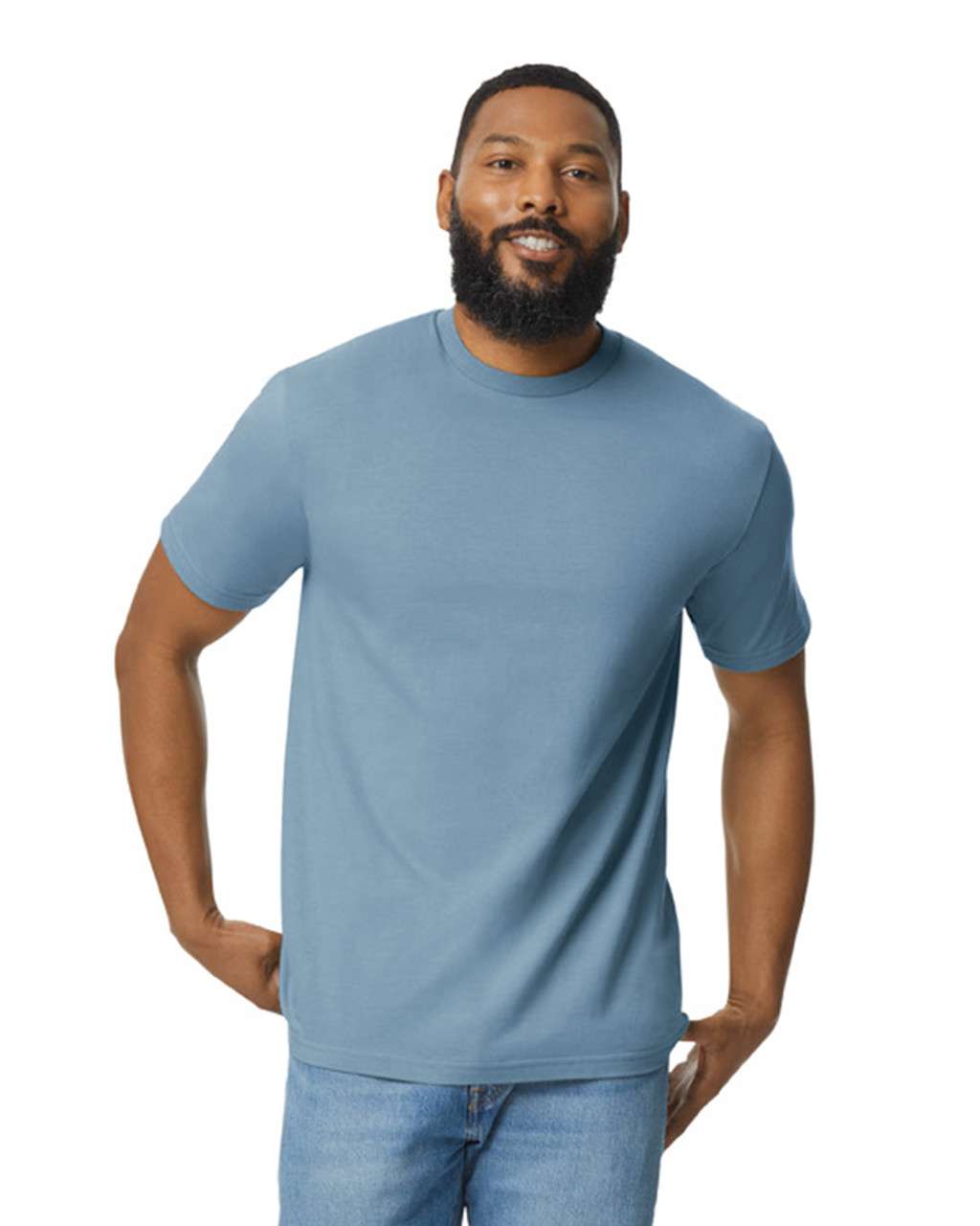 Gildan Softstyle® Midweight Adult T-shirt - modrá