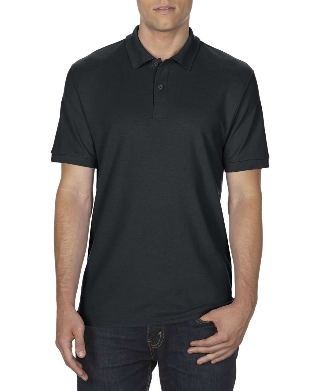 Gildan Dryblend® Adult Double PiquÉ Polo - black