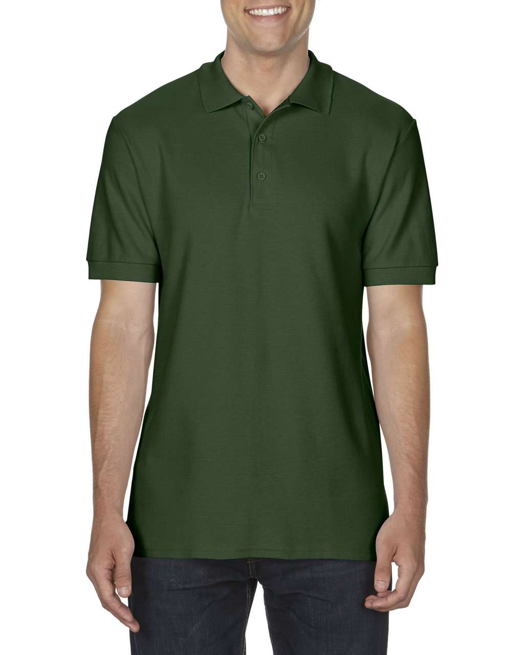 Gildan Premium Cotton® Adult Double PiquÉ Polo - Gildan Premium Cotton® Adult Double PiquÉ Polo - Forest Green