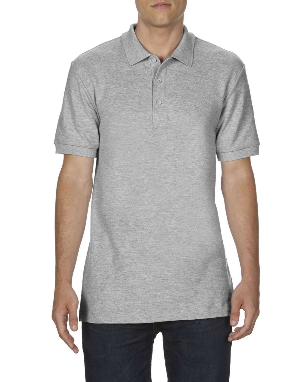 Gildan Premium Cotton® Adult Double PiquÉ Polo - grey