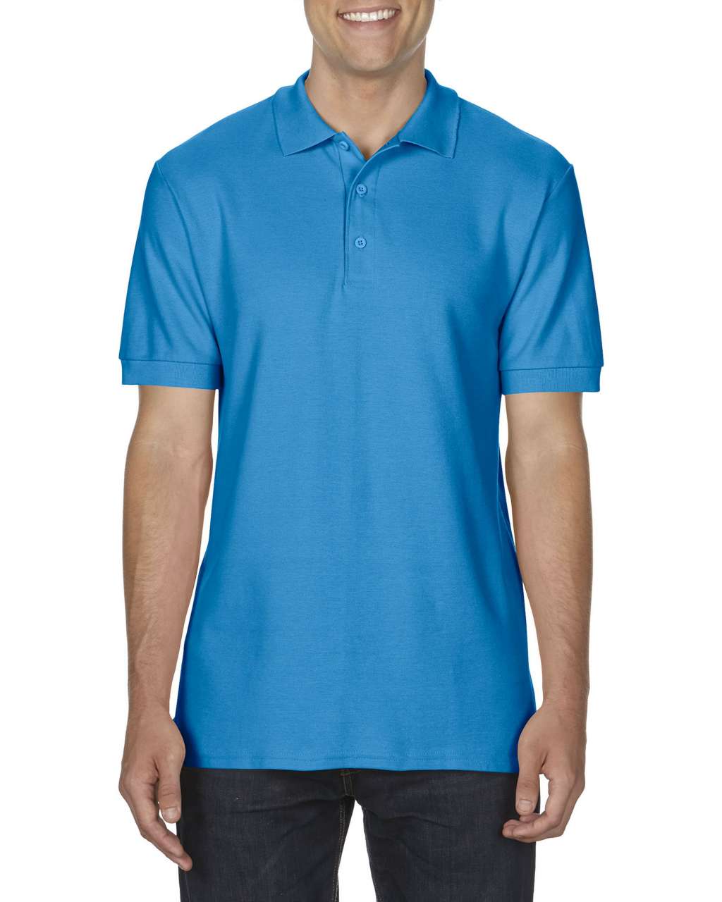 Gildan Premium Cotton® Adult Double PiquÉ Polo - Gildan Premium Cotton® Adult Double PiquÉ Polo - Sapphire