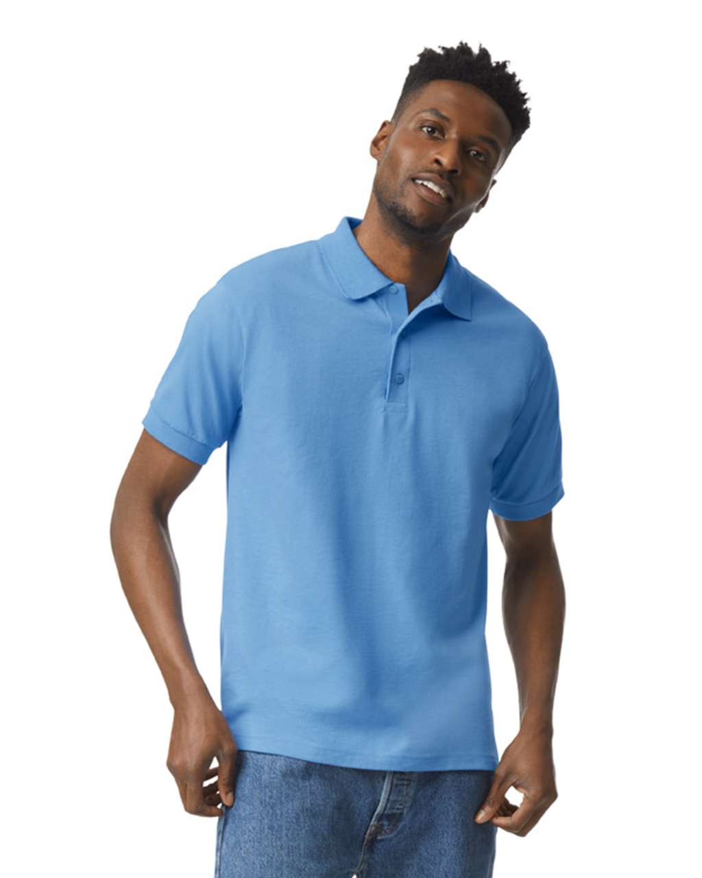 Gildan Dryblend® Adult Jersey Polo - New Model - Gildan Dryblend® Adult Jersey Polo - New Model - Carolina Blue