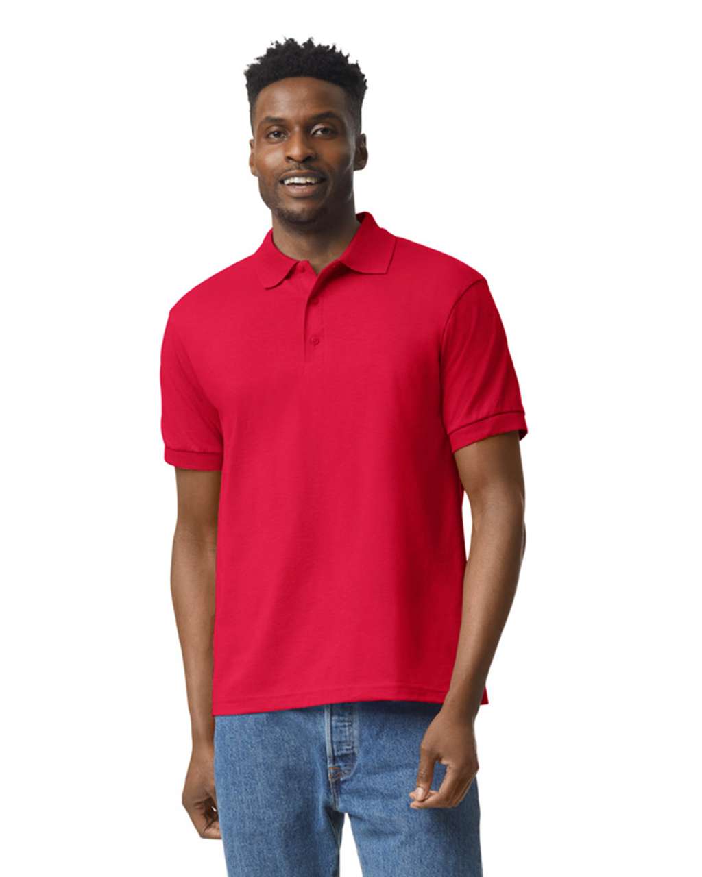 Gildan Dryblend® Adult Jersey Polo - New Model - červená