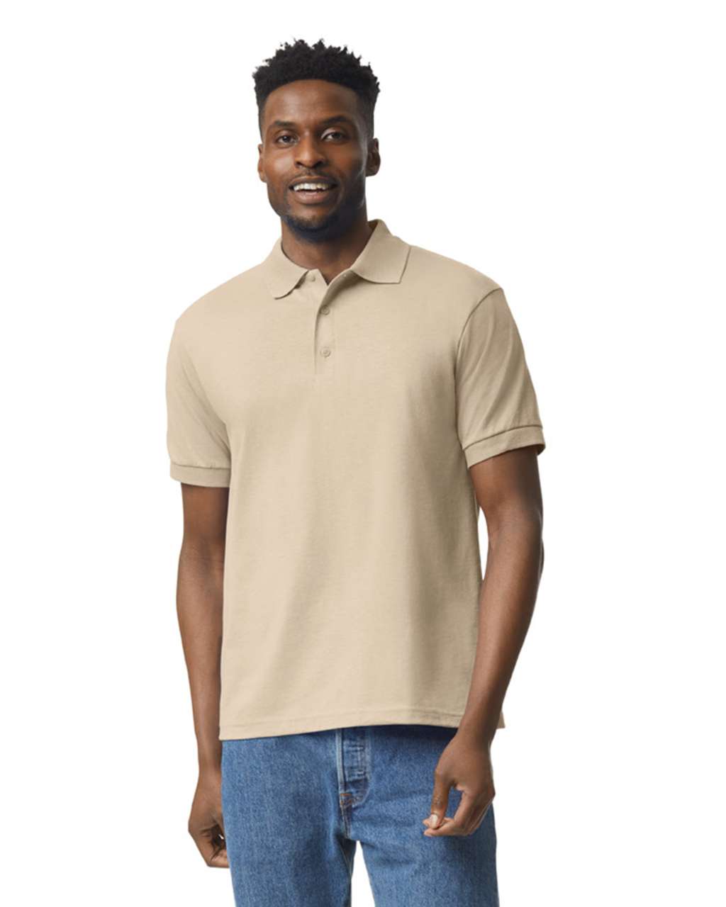 Gildan Dryblend® Adult Jersey Polo - New Model - hnědá