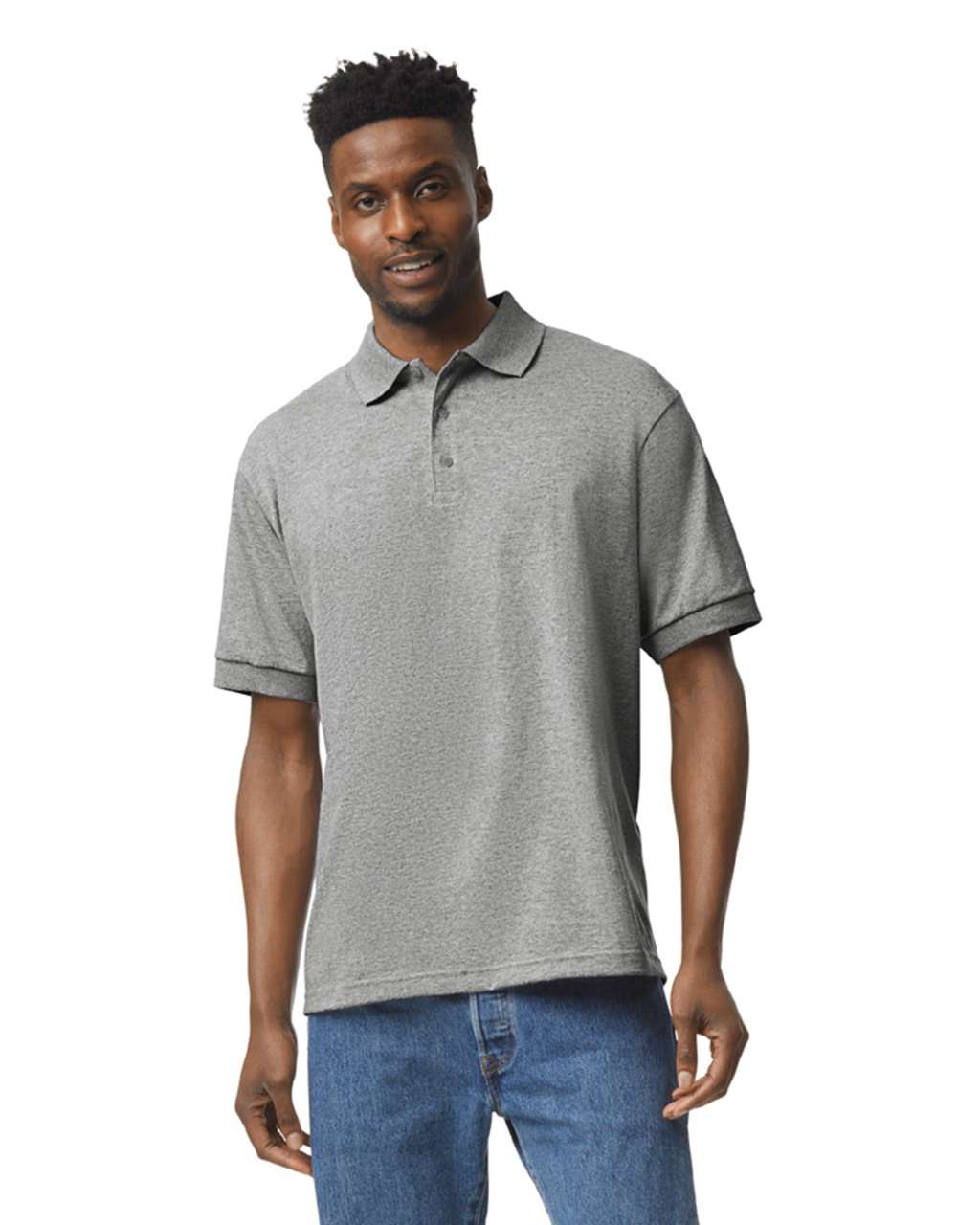 Gildan Dryblend® Adult Jersey Polo - New Model - grey