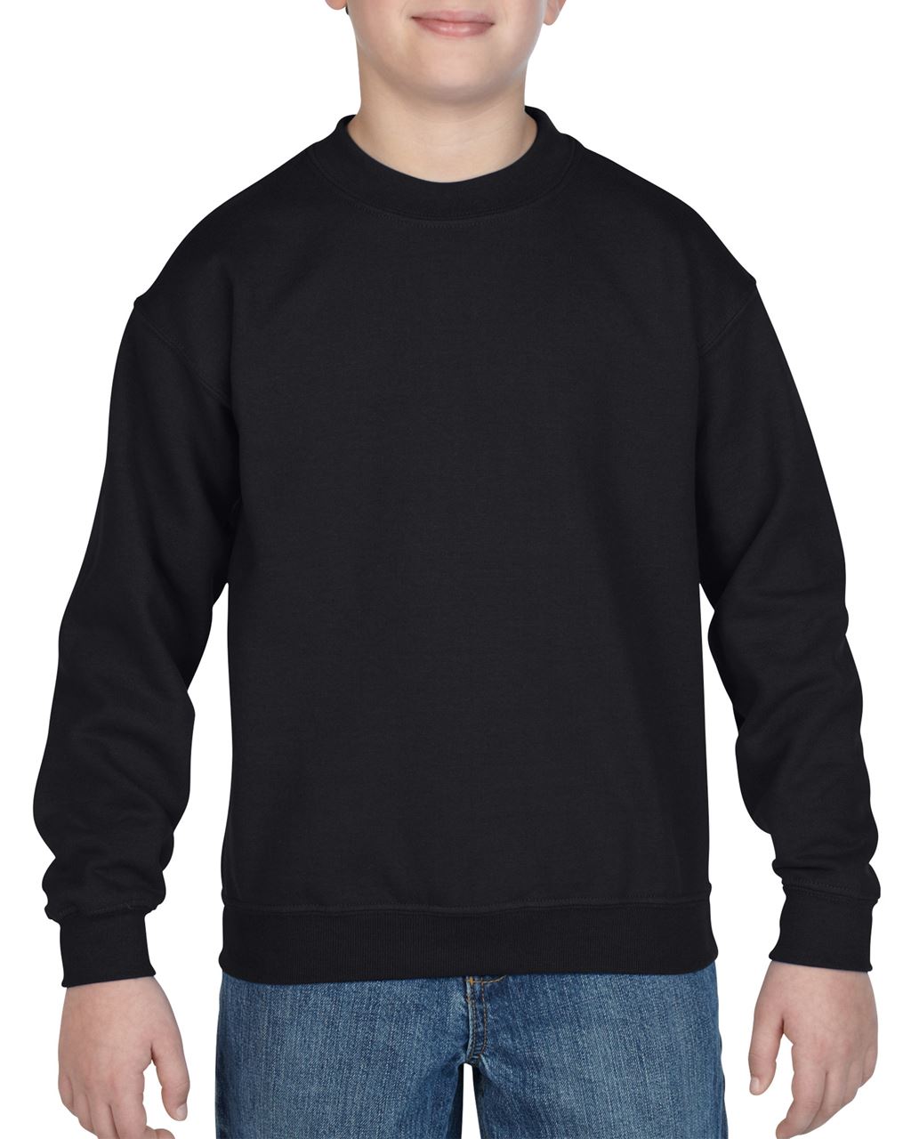 Gildan Heavy Blend™ Youth Crewneck Sweatshirt mikina - Gildan Heavy Blend™ Youth Crewneck Sweatshirt mikina - Black