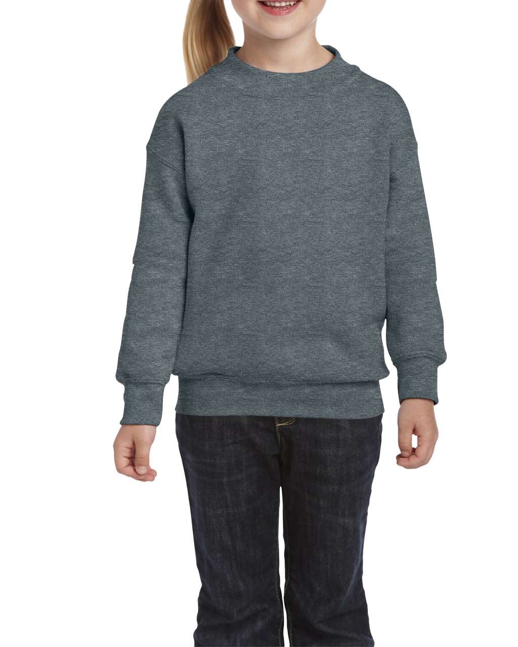 Gildan Heavy Blend™ Youth Crewneck Sweatshirt - Gildan Heavy Blend™ Youth Crewneck Sweatshirt - Dark Heather